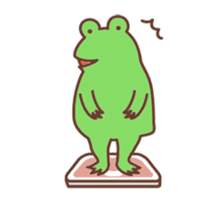 Rabbit and frog sticker #5202618