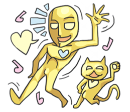 AsB - Goldy (The Goldenman Dance Off) sticker #5202740