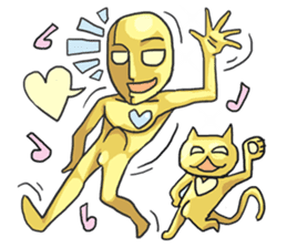AsB - Goldy (The Goldenman Dance Off) sticker #5202740