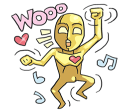 AsB - Goldy (The Goldenman Dance Off) sticker #5202741