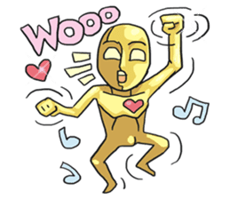 AsB - Goldy (The Goldenman Dance Off) sticker #5202741