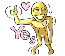 AsB - Goldy (The Goldenman Dance Off) sticker #5202742