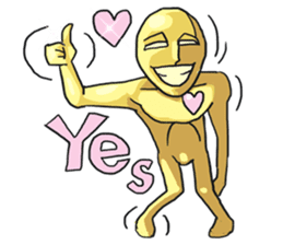 AsB - Goldy (The Goldenman Dance Off) sticker #5202742