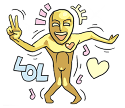 AsB - Goldy (The Goldenman Dance Off) sticker #5202743