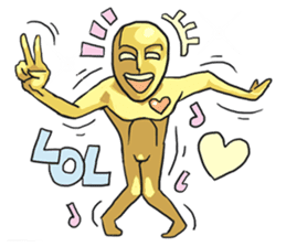 AsB - Goldy (The Goldenman Dance Off) sticker #5202743