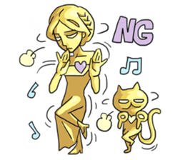 AsB - Goldy (The Goldenman Dance Off) sticker #5202746