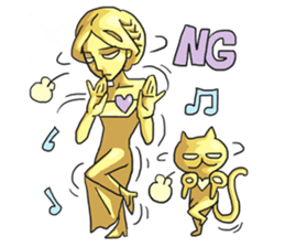 AsB - Goldy (The Goldenman Dance Off) sticker #5202746