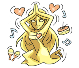 AsB - Goldy (The Goldenman Dance Off) sticker #5202747