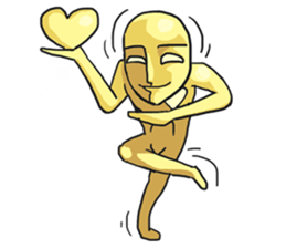 AsB - Goldy (The Goldenman Dance Off) sticker #5202748