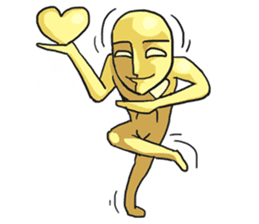 AsB - Goldy (The Goldenman Dance Off) sticker #5202748