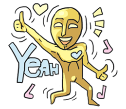 AsB - Goldy (The Goldenman Dance Off) sticker #5202749