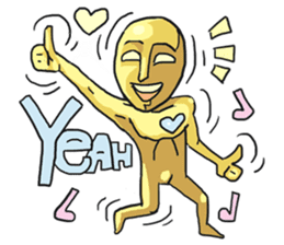 AsB - Goldy (The Goldenman Dance Off) sticker #5202749