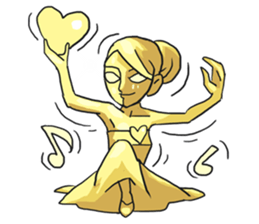 AsB - Goldy (The Goldenman Dance Off) sticker #5202752