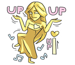 AsB - Goldy (The Goldenman Dance Off) sticker #5202755