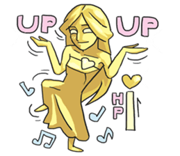 AsB - Goldy (The Goldenman Dance Off) sticker #5202755