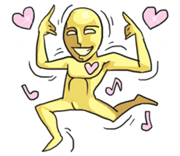 AsB - Goldy (The Goldenman Dance Off) sticker #5202757