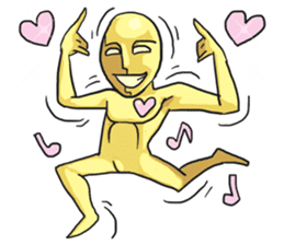 AsB - Goldy (The Goldenman Dance Off) sticker #5202757