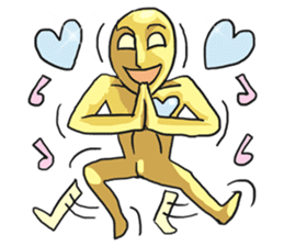AsB - Goldy (The Goldenman Dance Off) sticker #5202759