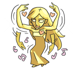 AsB - Goldy (The Goldenman Dance Off) sticker #5202760