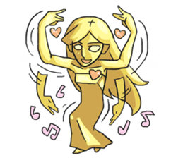 AsB - Goldy (The Goldenman Dance Off) sticker #5202760