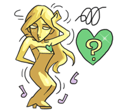 AsB - Goldy (The Goldenman Dance Off) sticker #5202765