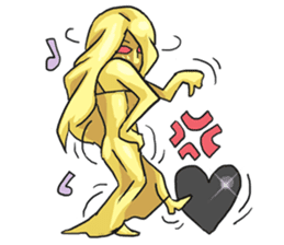 AsB - Goldy (The Goldenman Dance Off) sticker #5202767