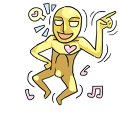 AsB - Goldy (The Goldenman Dance Off) sticker #5202769