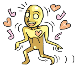 AsB - Goldy (The Goldenman Dance Off) sticker #5202770