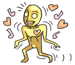 AsB - Goldy (The Goldenman Dance Off) sticker #5202770