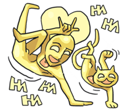 AsB - Goldy (The Goldenman Dance Off) sticker #5202773