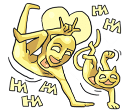 AsB - Goldy (The Goldenman Dance Off) sticker #5202773