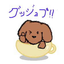 teacup poodle sticker #5203142