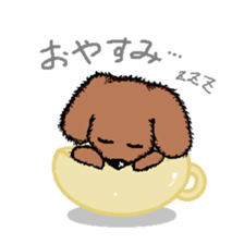 teacup poodle sticker #5203145