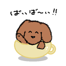 teacup poodle sticker #5203160