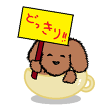 teacup poodle sticker #5203169
