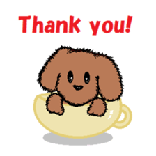 teacup poodle sticker #5203171