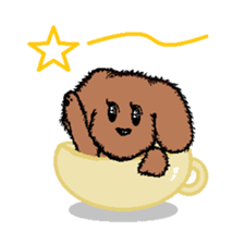 teacup poodle sticker #5203175