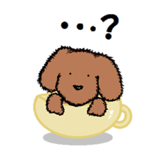 teacup poodle sticker #5203179