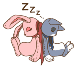 Tsundere rabbit and cat Azatoi sticker #5203279