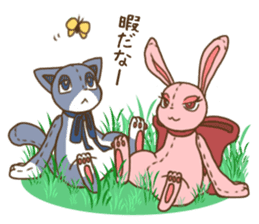 Tsundere rabbit and cat Azatoi sticker #5203287