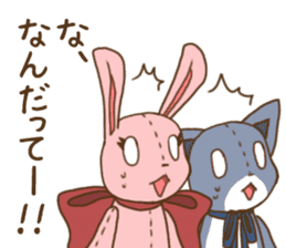 Tsundere rabbit and cat Azatoi sticker #5203295