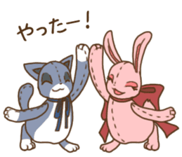 Tsundere rabbit and cat Azatoi sticker #5203299