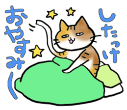 Native of Hokkaido tortoiseshell cat sticker #5203541