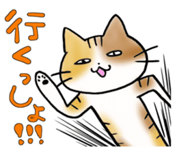 Native of Hokkaido tortoiseshell cat sticker #5203553