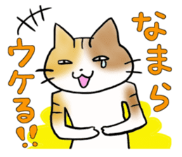 Native of Hokkaido tortoiseshell cat sticker #5203566