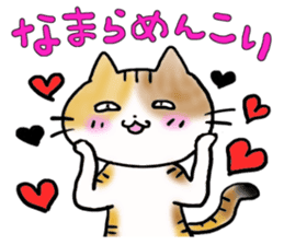 Native of Hokkaido tortoiseshell cat sticker #5203568