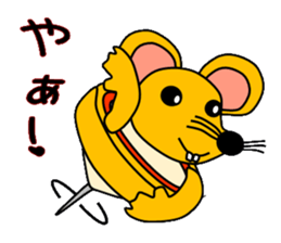 Piece mouse and chessman dog sticker #5204300