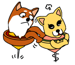 Piece mouse and chessman dog sticker #5204323