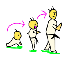 MOMOTARO KARATE japanese story sticker #5204587