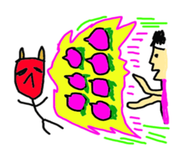 MOMOTARO KARATE japanese story sticker #5204613